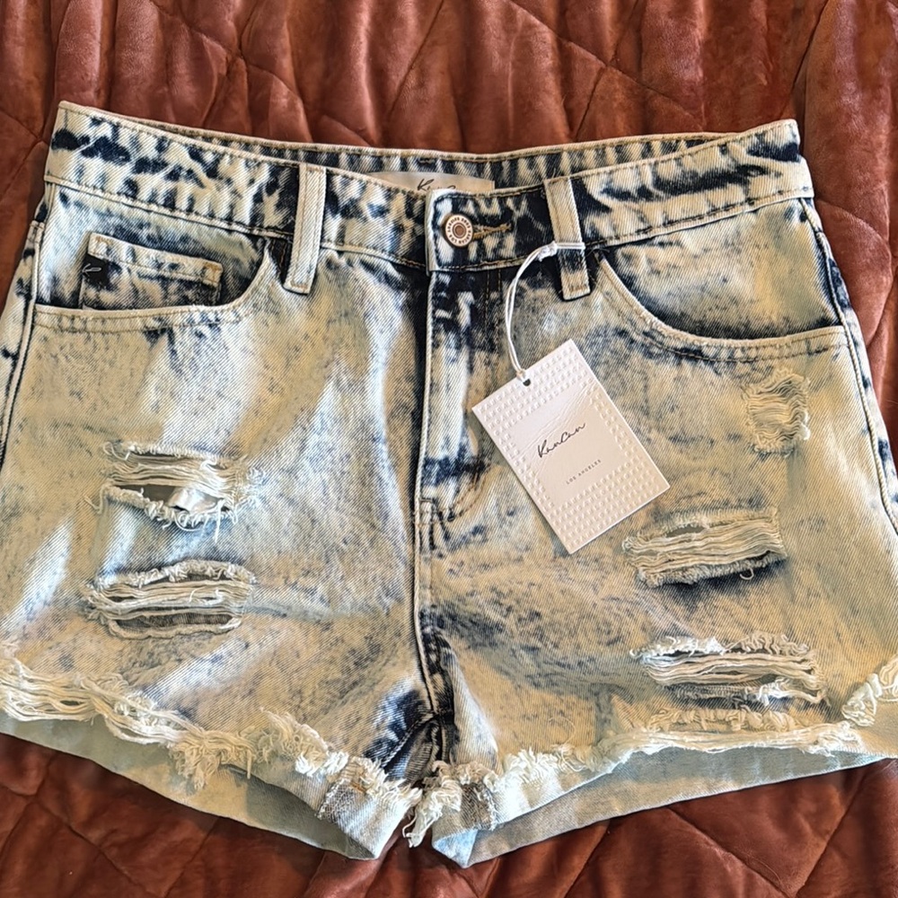 KanCan Women's Blue Denim Shorts